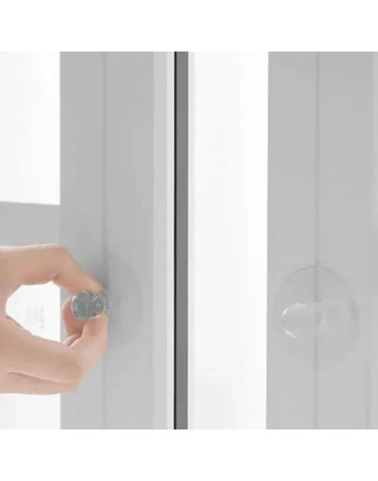 ®  2 Adet Kristal Kendiliğinden Güçlü Yapışkanlı Kulp Askısı Tutma Kolu