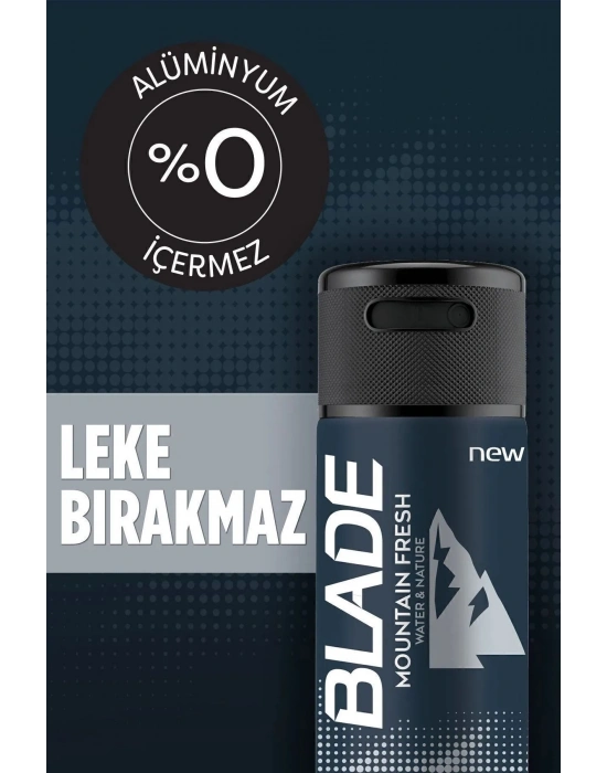 2 Adet Mountain Fresh Erkek Deodorant 150ml Leke Bırakmaz