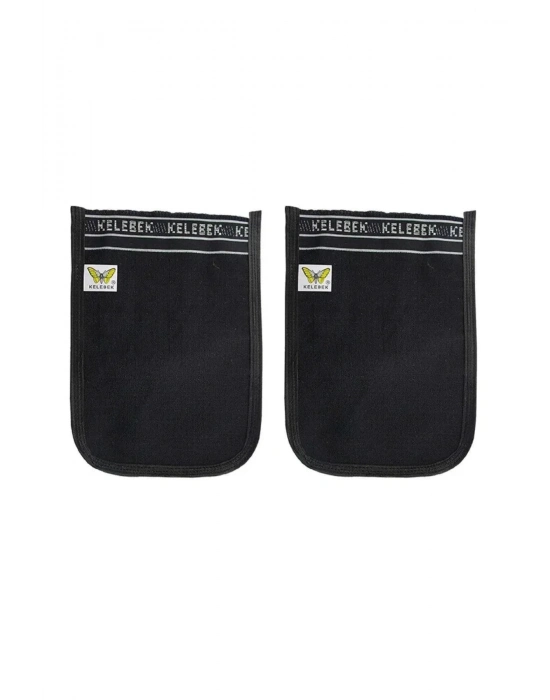 2 Adet Osmanlı Kalın Siyah Banyo Hamam Kesesi 25x17 Cm