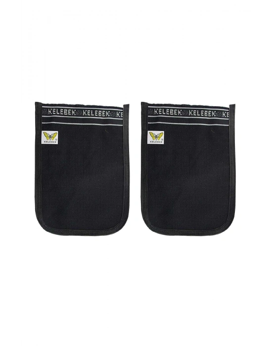 2 Adet Osmanlı Kalın Siyah Banyo Hamam Kesesi 25x17 Cm