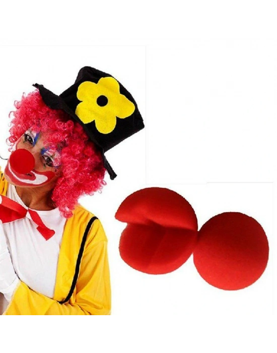 2 Adet Palyaço Burnu Sünger Palyaço Burnu