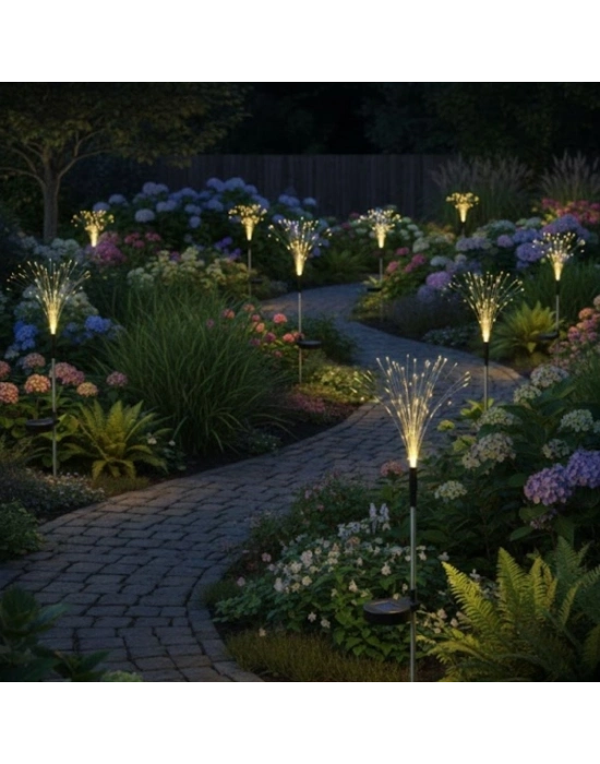 2 Adet Saçak Model Sensörlü Solar Bahçe Lambası