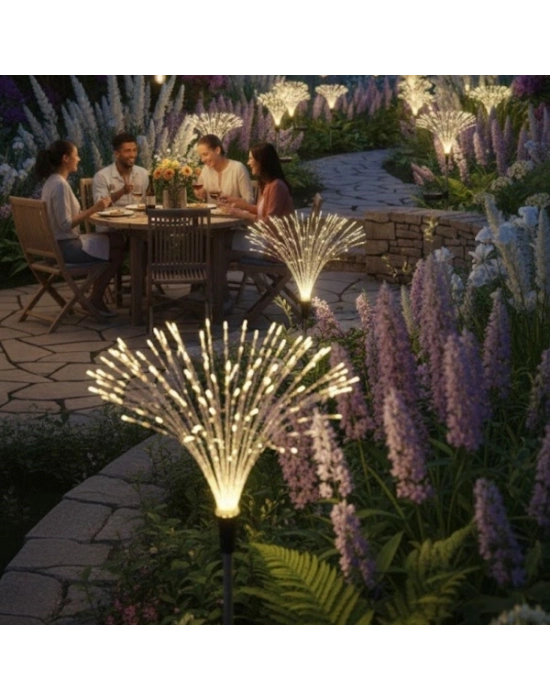 2 Adet Saçak Model Sensörlü Solar Bahçe Lambası