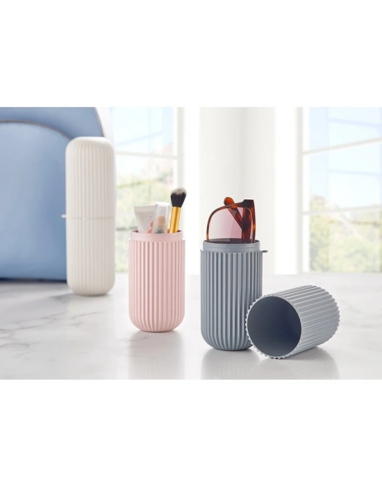 2 Adet Seyahat Kabı Çanta İçi Makyaj Kutusu