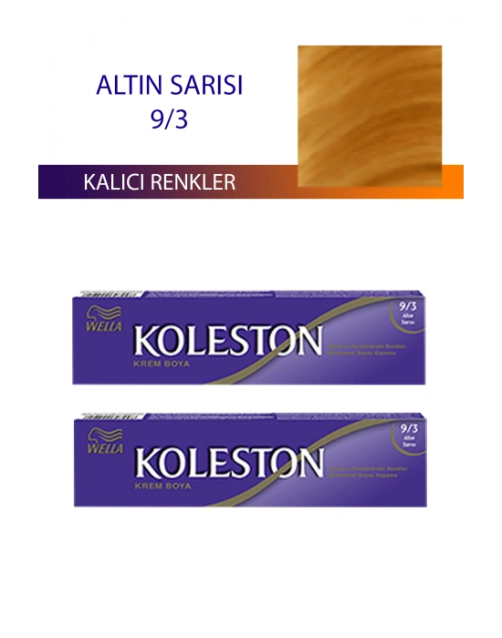 2 Adet Single Tüp Boya Saç Boyası Altın Sarısı 9/3