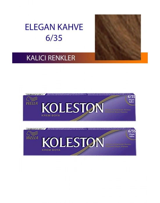 2 Adet Single Tüp Boya Saç Boyası Elegan Kahve 6/35