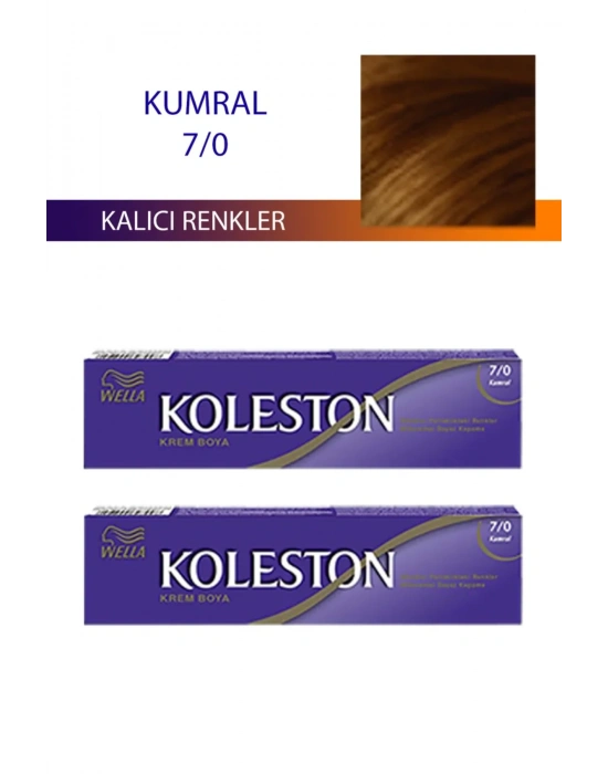2 Adet Single Tüp Boya Saç Boyası Kumral 7/0