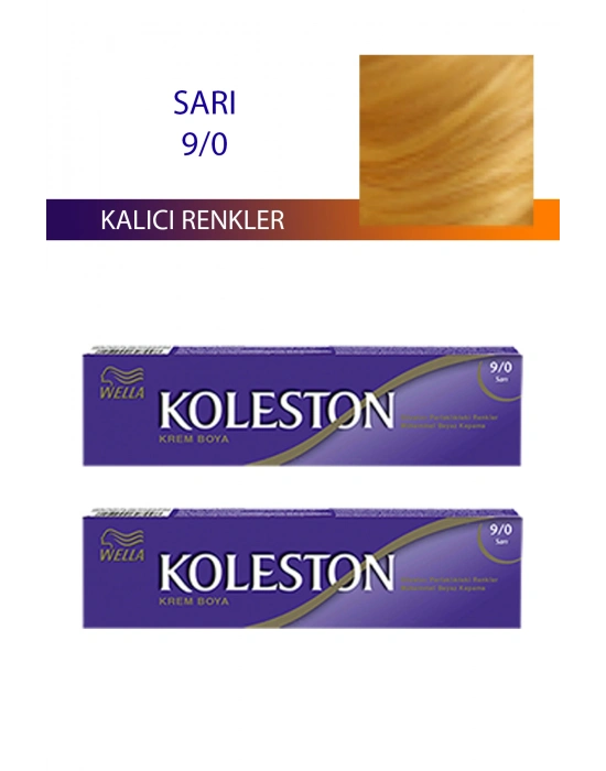 2 Adet Single Tüp Boya Saç Boyası Sarı 9/0