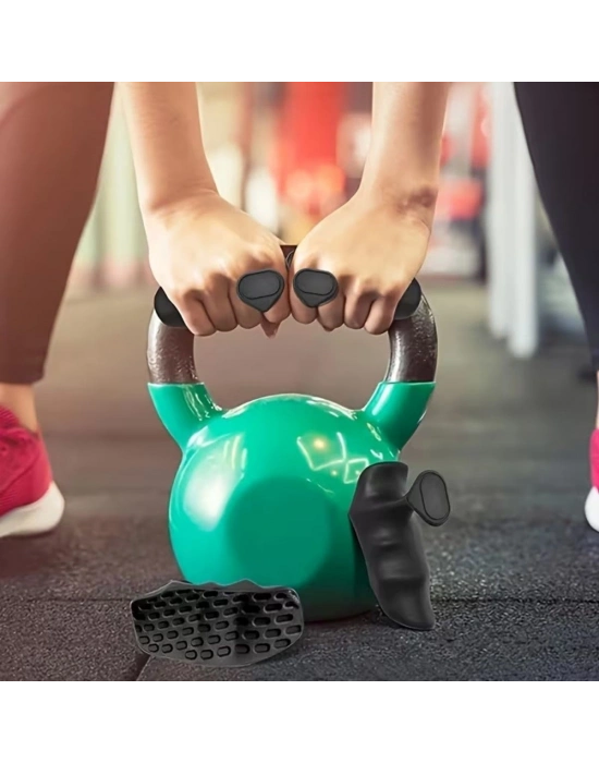 ®  2 Adet Sporcu El Koruma Silikonu – Fitness, Ağırlık Kaldırma ve Antrenman İçin Kaymaz El Pedi