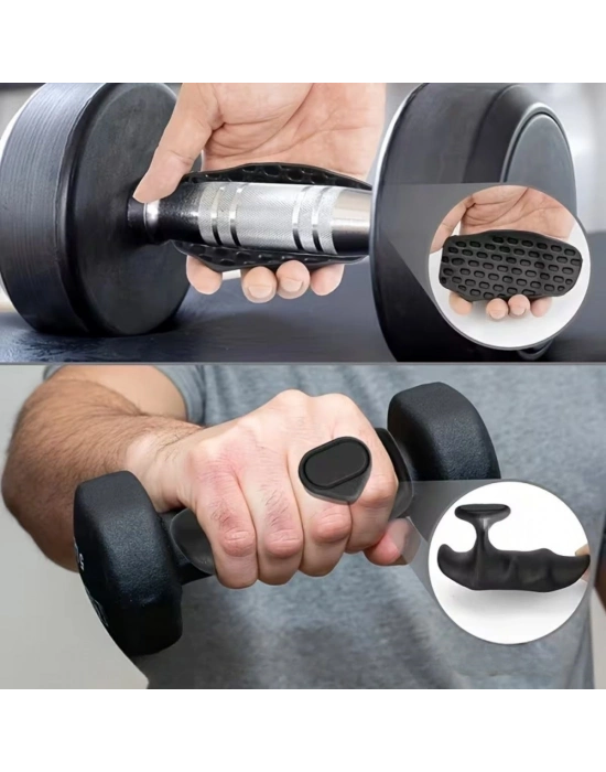 ®  2 Adet Sporcu El Koruma Silikonu – Fitness, Ağırlık Kaldırma ve Antrenman İçin Kaymaz El Pedi