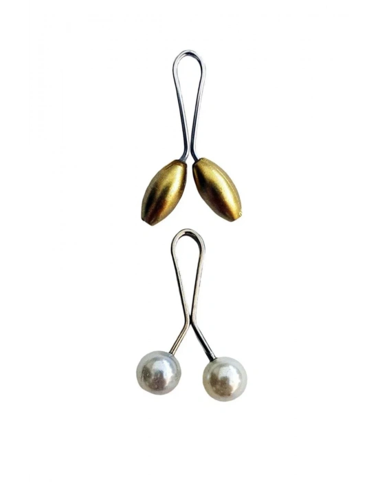 2 Adet Tesettür Eşarp ve Şal Klipsi Set 1