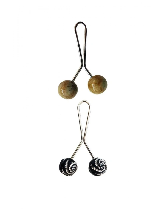 2 Adet Tesettür Eşarp ve Şal Klipsi Set 11