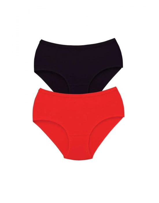 2 Adet Tutku Kadın Yüksek Bel Bato Kalın Lastik Külot S1