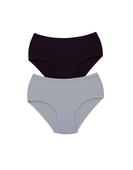 2 Adet Tutku Kadın Yüksek Bel Bato Kalın Lastik Külot S3