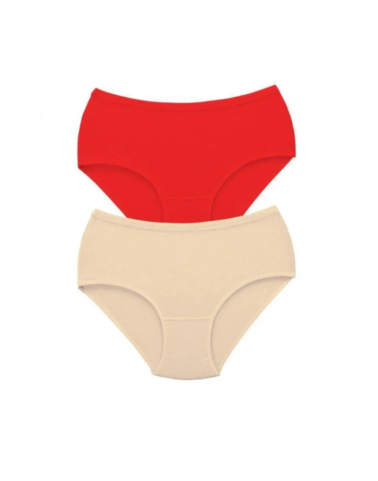 2 Adet Tutku Kadın Yüksek Bel Bato Kalın Lastik Külot S5