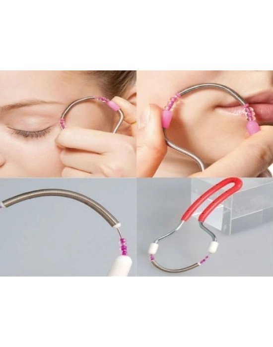 2 Adet Tüy Alıcı Yaylı Epilatör Face - Yüz Yanak Kaş Bıyık Alma Aparatı