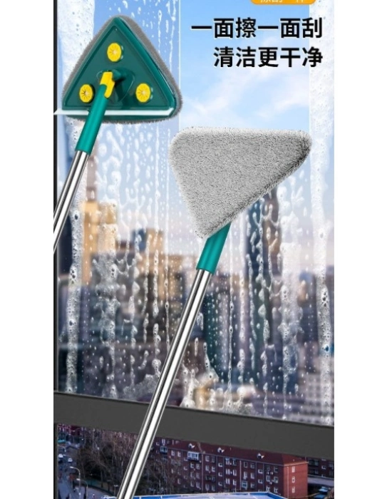 2 Bezli Üçgen Çek Çekli Mop Islak Mendil Uyumlu