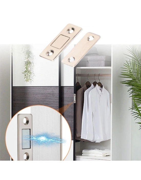 ®  2 Çift Çok Amaçlı Kapı Kapak Dolap Çekmece Mobilya Durdurucu Kapatıcı Mıknatıslar