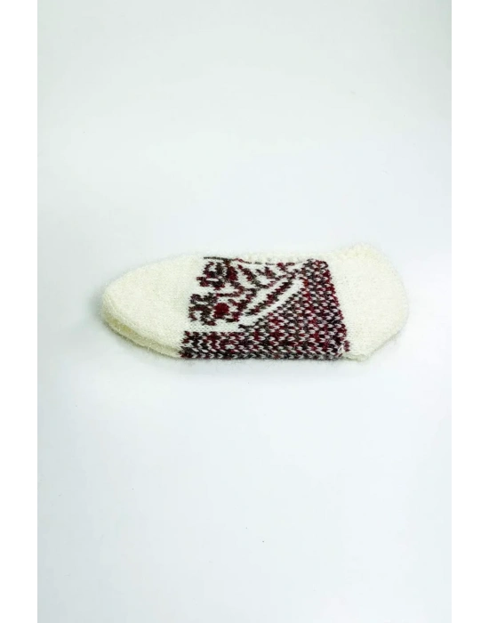 2 Çift El Örgüsü Kışlık Şık Kadın Yün Patik Set 1