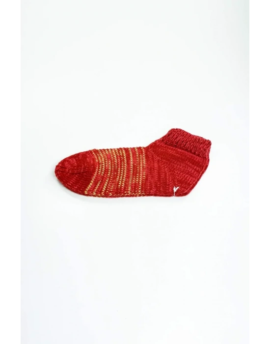 2 Çift El Örgüsü Kışlık Şık Kadın Yün Patik Set 14