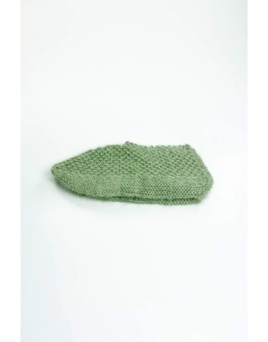 2 Çift El Örgüsü Kışlık Şık Kadın Yün Patik Set 5