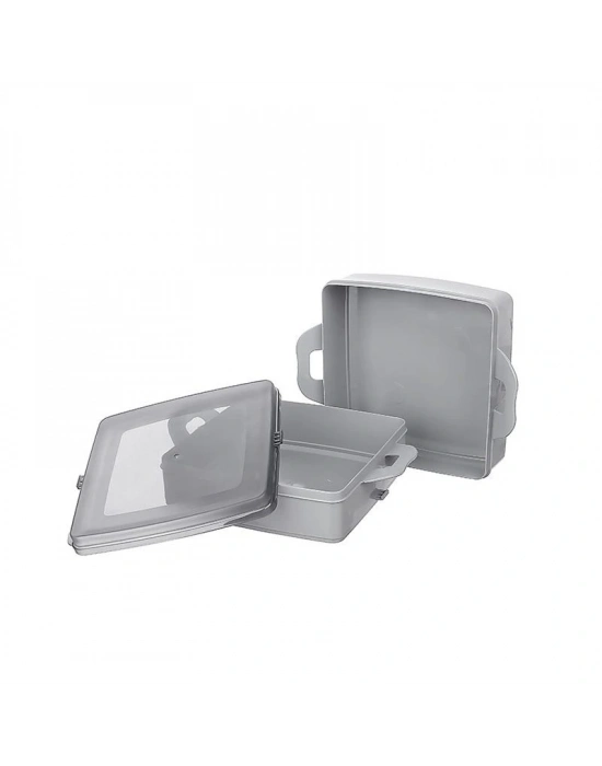 2 Katlı Kapaklı Saklama Kabı- Beslenme Kabı- Sefer Tası Diyet Kabı