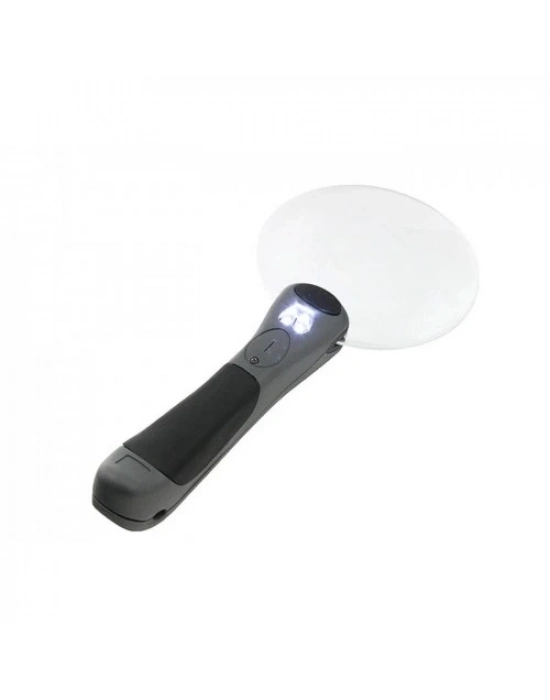 2 Led Işıklı 2.5x90mm Okuma Büyüteç