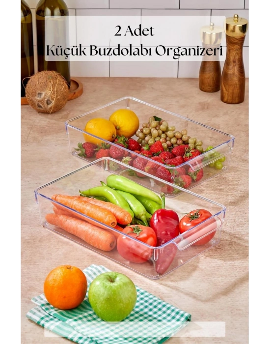 2 Li Buzdolabı Organizeri & Buzdolabı Düzenleyici 3 lt
