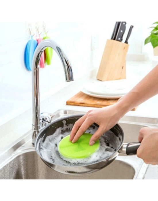 ®  2li Kir Tutmaz Tırtıklı Yüzey Bulaşık Yıkama Pedi