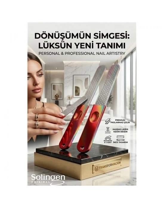 2li Lazer Kesim Çelik Törpü - Ömürlük Manikür Sanatı Soligen Professional 723060