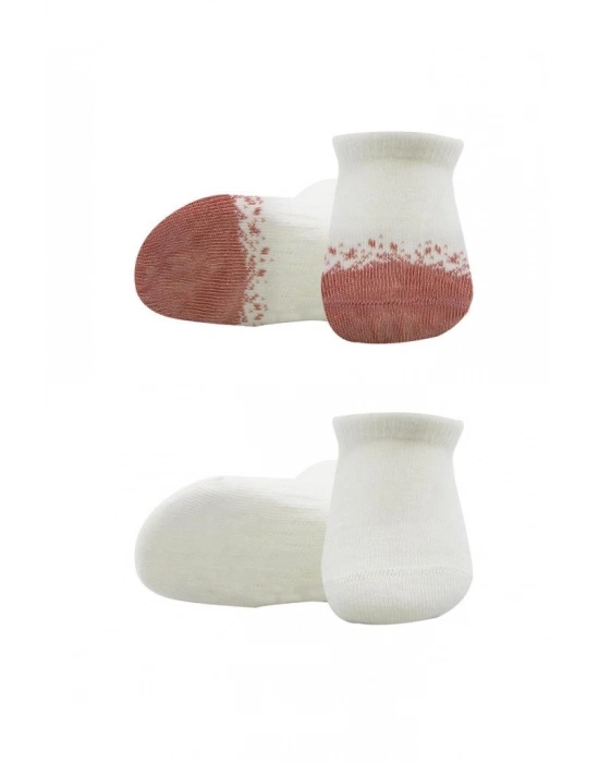 2Li Penye Sneakers Çorap 20105 Ekru Pudra