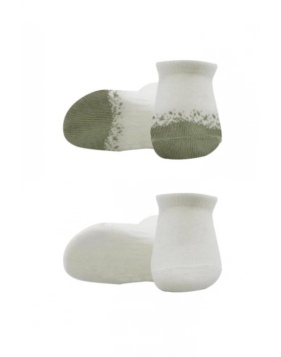 2Li Penye Sneakers Çorap 20105 Nil Ekru