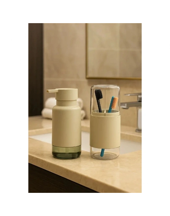 2li Sıvı Sabunluk Ve Diş Fırçalık Seti