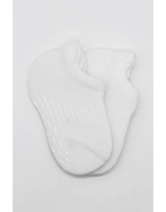 2Li Sneakers Kaymaz Basic Penye Çorap 20103 Beyaz Beyaz