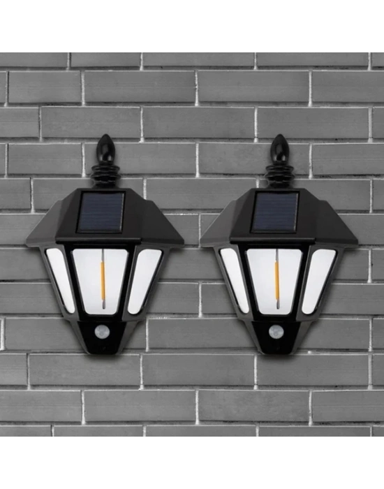 2li Solar Cob Led Sensörlü Duvar Lambası