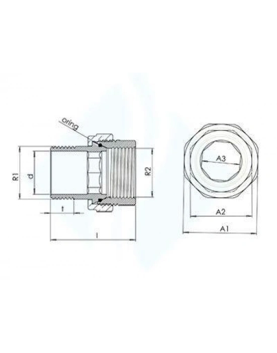 ® 2lik Düz Radyatör Rakoru