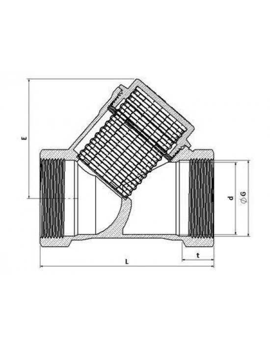 ® 2lik Filtre Pislik Tutucu Pirinç