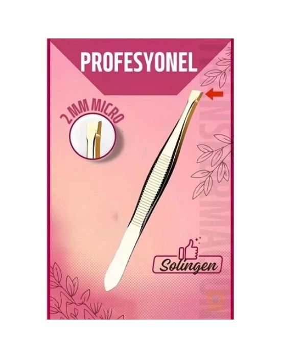 2 mm Micro İnce Uçlu Cımbız Çelik Solingen Professional