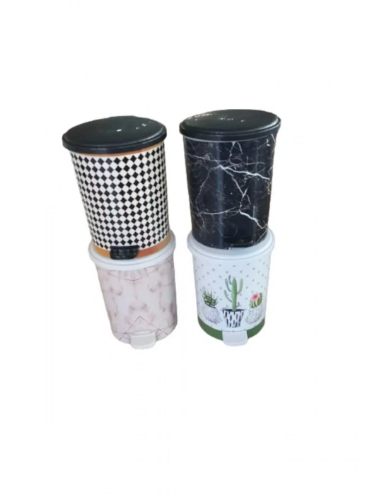 2 No 8 Lt Basmalı Çöp Kovası Royaleks-MRD152