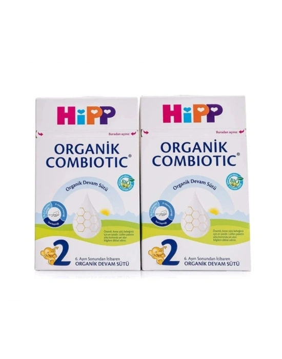 2 Organik Combiotic Bebek Sütü 800 Gr X2 Islak Mendil Hediyeli