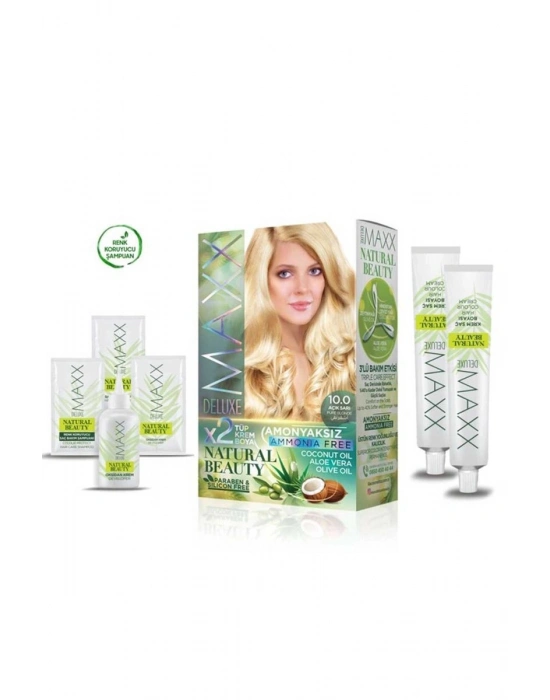 2 Paket Natural Beauty Amonyaksız Saç Boyası 10.0 Açık Sarı