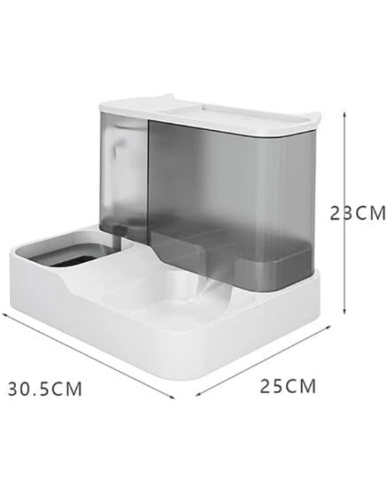 2si 1 Arada Otomatik Kedi Mama ve Su Kabı