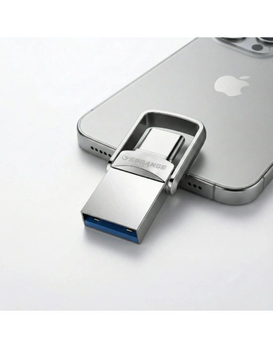 2si 1 Arada USB 3.2 Type-C Ve USB 64GB Metal Flash Disk
