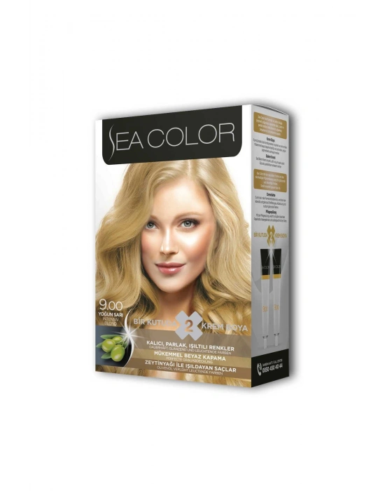 2 Tüp Krem Saç Boyası Seti Yoğun Sarı No:9.00