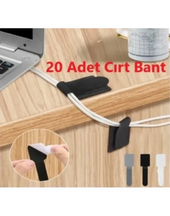 20 Adet Kendinden Yapışkanlı Cırt Cırtlı Bant