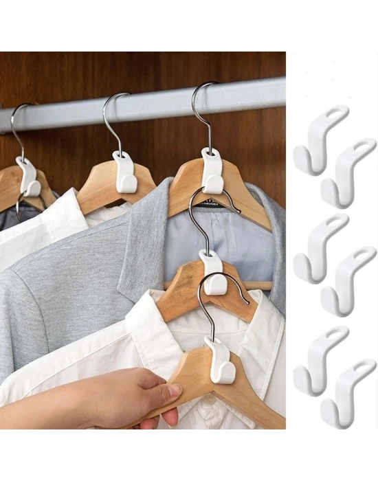 20 Adet Pratik Gardrop Askısı Çoklayıcı Aparatlar - Dolap Askı Çoklayıcı