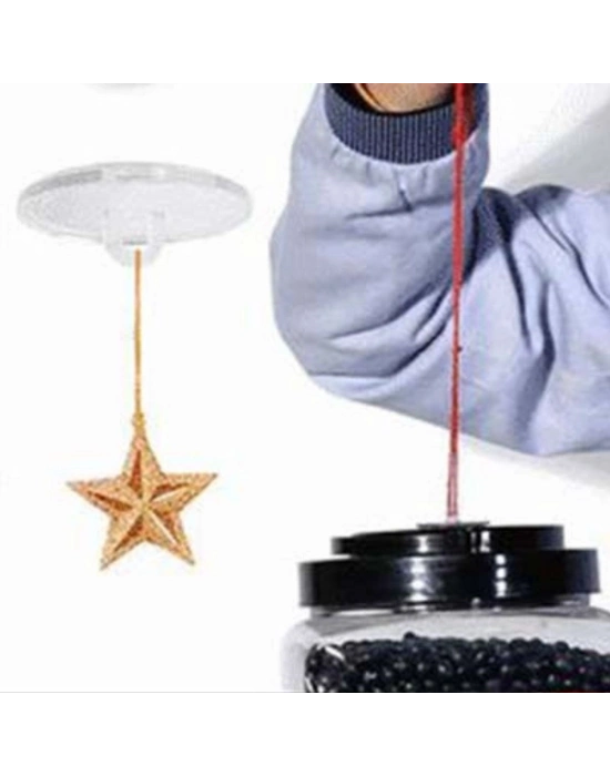 ®  20 Adet Şeffaf Yuvarlak 3 Cm Çaplı Güçlü Disk Yapışkanlar