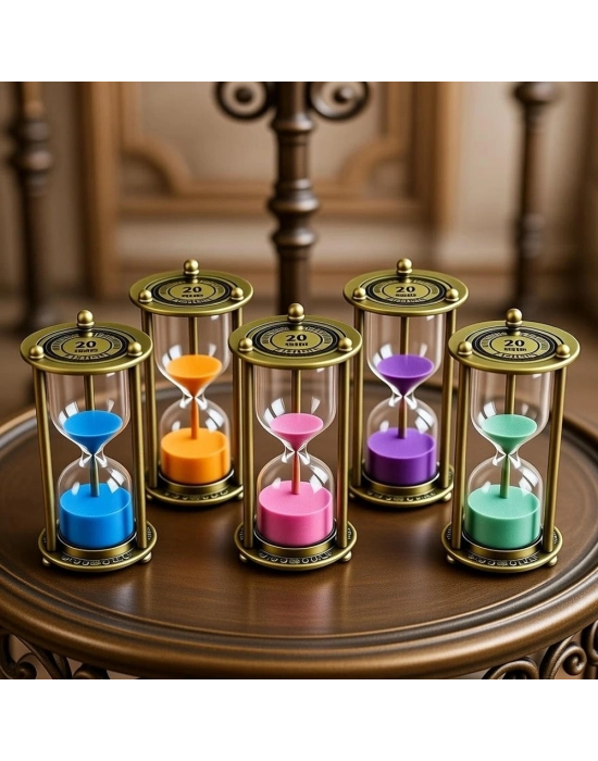 20 Dakikalık Metal Vintage Kum Saati