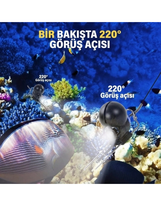20 Metre Sualtı Balık Tutma Kamerası