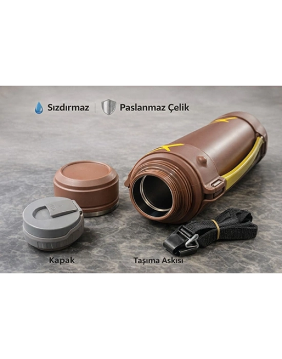 2000 ml Çift Katmanlı Vakumlu Paslanmaz Çelik Termos